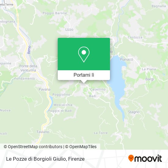 Mappa Le Pozze di Borgioli Giulio