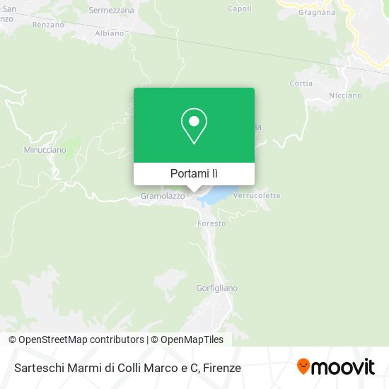 Mappa Sarteschi Marmi di Colli Marco e C