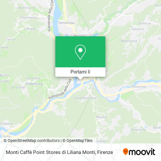 Mappa Monti Caffè Point Stores di Liliana Monti