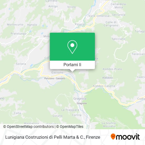 Mappa Lunigiana Costruzioni di Pelli Marta & C.