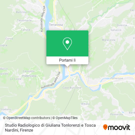 Mappa Studio Radiologico di Giuliana Tonlorenzi e Tosca Nardini