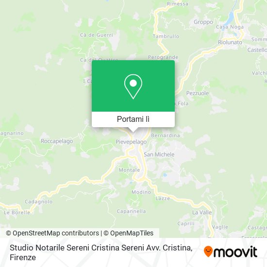 Mappa Studio Notarile Sereni Cristina Sereni Avv. Cristina