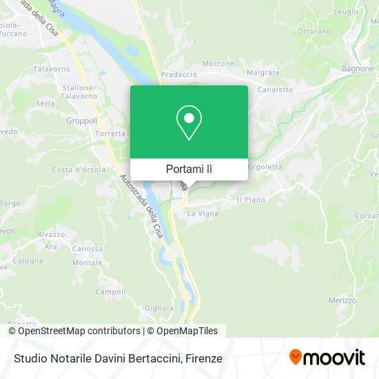 Mappa Studio Notarile Davini Bertaccini