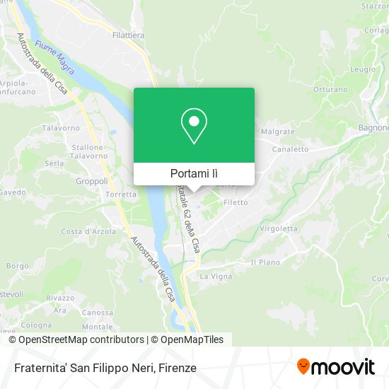 Mappa Fraternita' San Filippo Neri