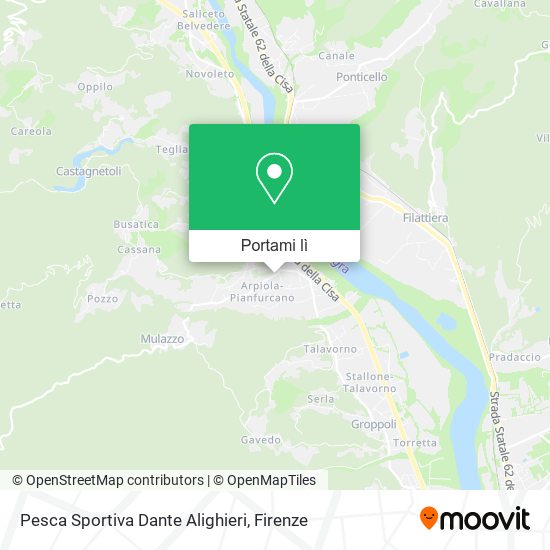 Mappa Pesca Sportiva Dante Alighieri