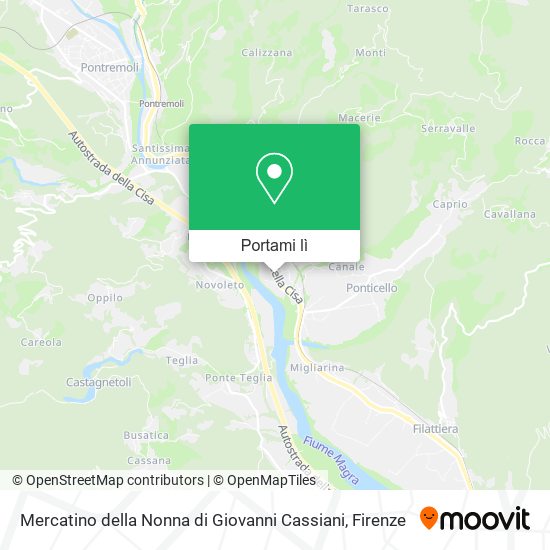 Mappa Mercatino della Nonna di Giovanni Cassiani