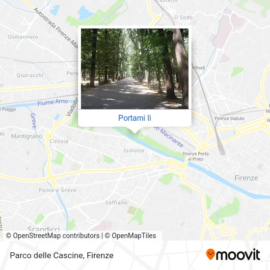 Mappa Parco delle Cascine