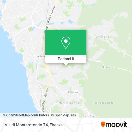 Mappa Via di Monterotondo  74