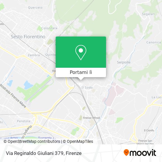 Mappa Via Reginaldo Giuliani 379