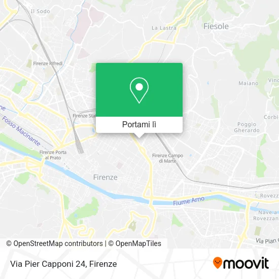 Mappa Via Pier Capponi 24