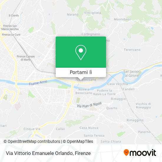 Mappa Via Vittorio Emanuele Orlando
