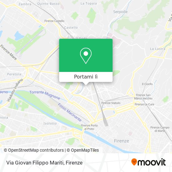 Mappa Via Giovan Filippo Mariti