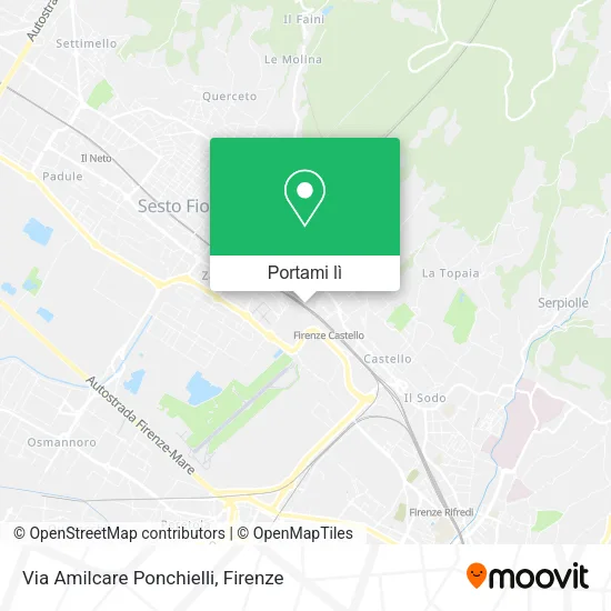 Mappa Via Amilcare Ponchielli