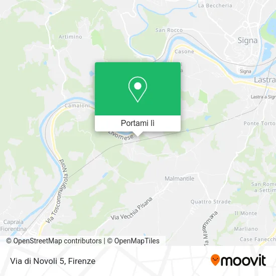 Mappa Via di Novoli 5