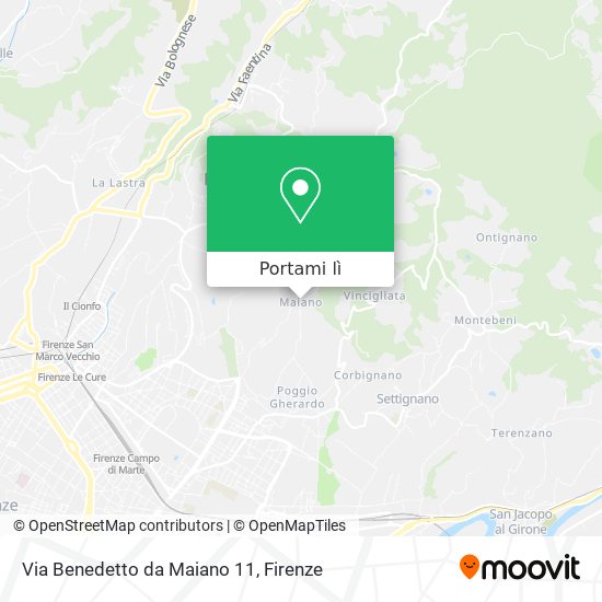 Mappa Via Benedetto da Maiano 11