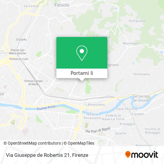 Mappa Via Giuseppe de Robertis 21