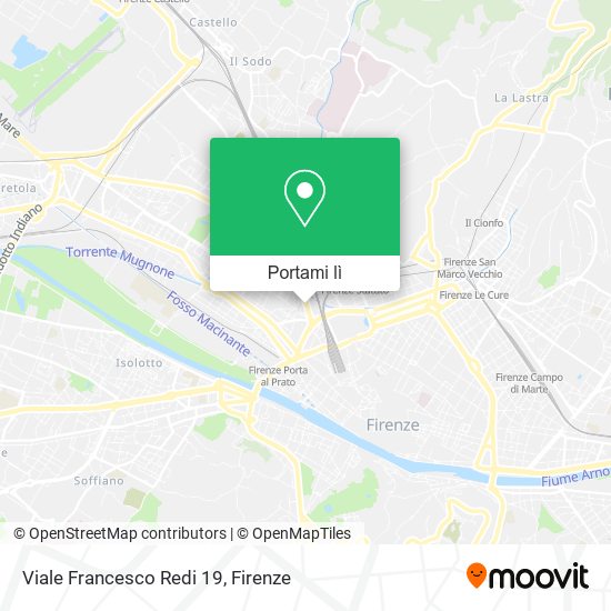 Mappa Viale Francesco Redi  19