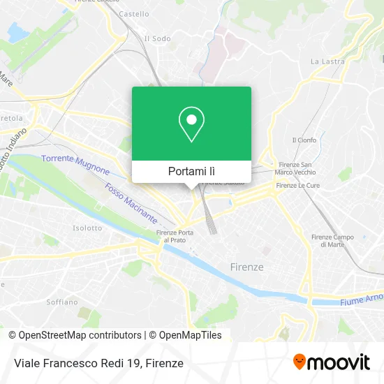 Mappa Viale Francesco Redi  19