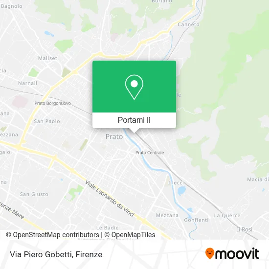 Mappa Via Piero Gobetti