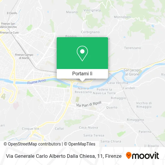 Mappa Via Generale Carlo Alberto Dalla Chiesa, 11