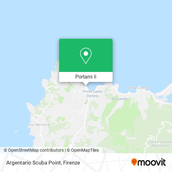 Mappa Argentario Scuba Point