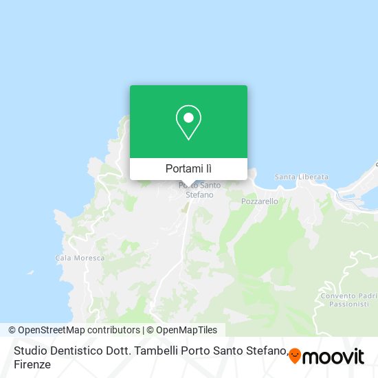 Mappa Studio Dentistico Dott. Tambelli Porto Santo Stefano