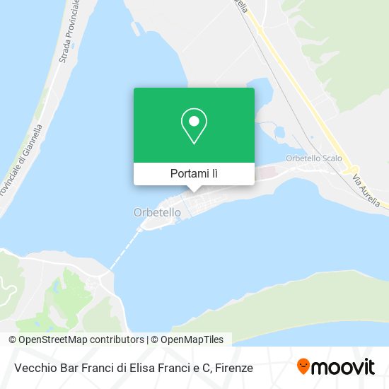 Mappa Vecchio Bar Franci di Elisa Franci e C
