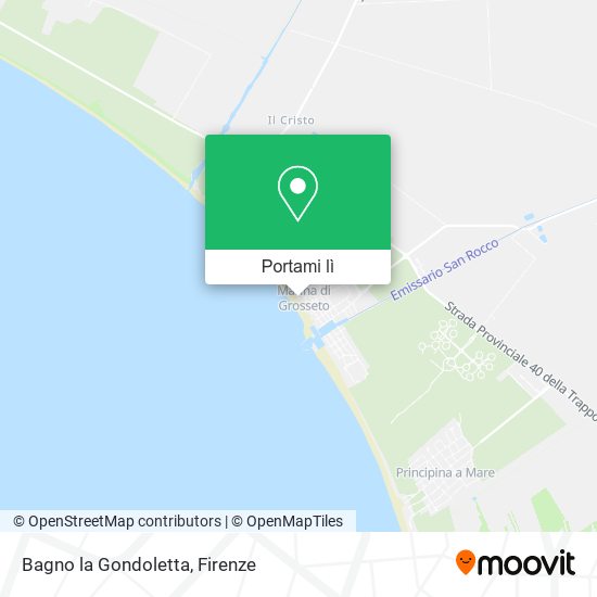 Mappa Bagno la Gondoletta