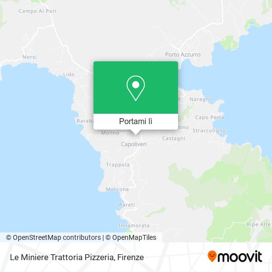 Mappa Le Miniere Trattoria Pizzeria