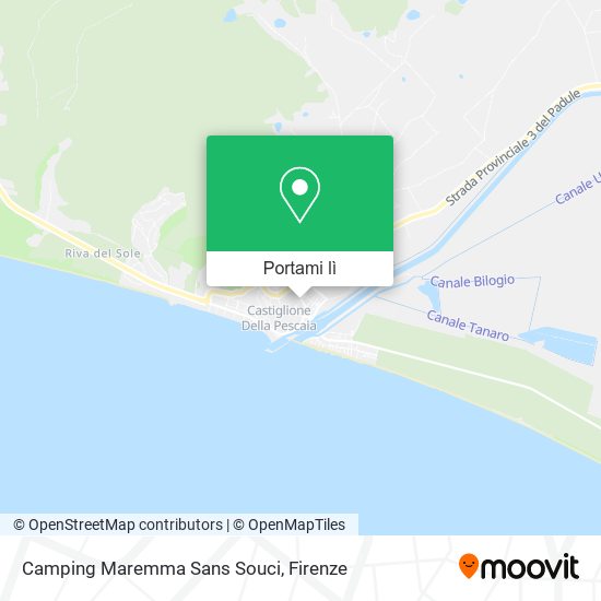 Mappa Camping Maremma Sans Souci
