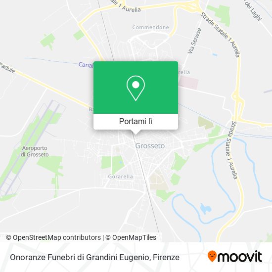 Mappa Onoranze Funebri di Grandini Eugenio