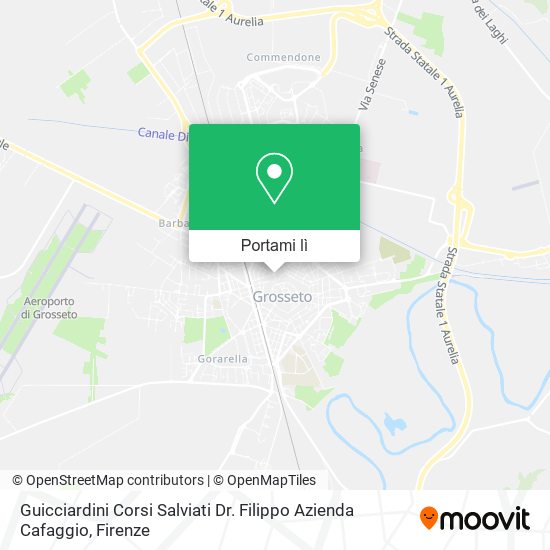 Mappa Guicciardini Corsi Salviati Dr. Filippo Azienda Cafaggio