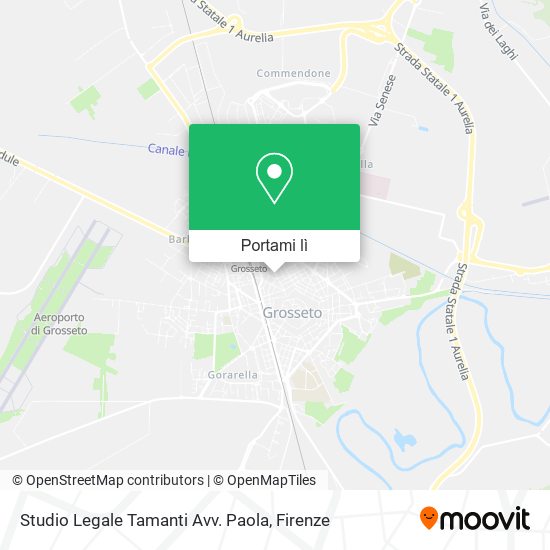 Mappa Studio Legale Tamanti Avv. Paola