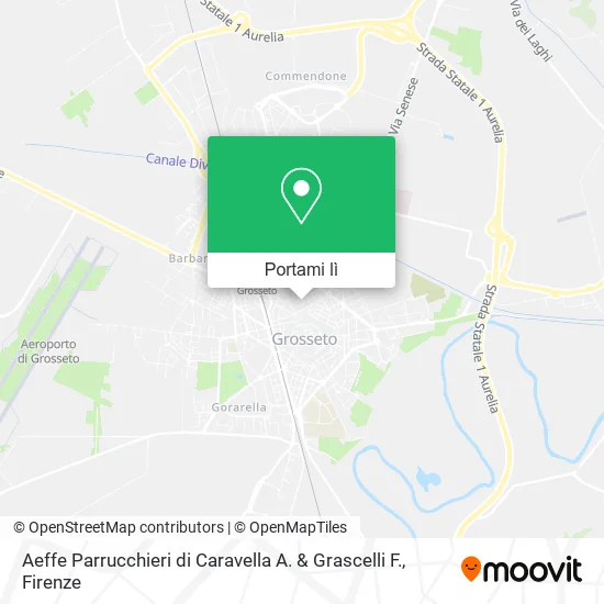 Mappa Aeffe Parrucchieri di Caravella A. & Grascelli F.