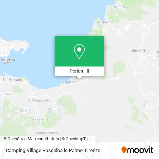 Mappa Camping Village Rosselba le Palme
