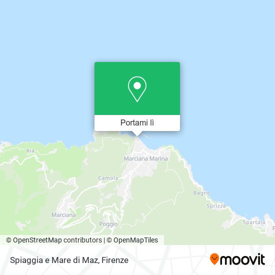 Mappa Spiaggia e Mare di Maz