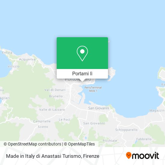 Mappa Made in Italy di Anastasi Turismo