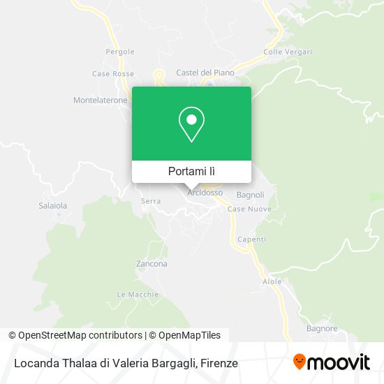 Mappa Locanda Thalaa di Valeria Bargagli