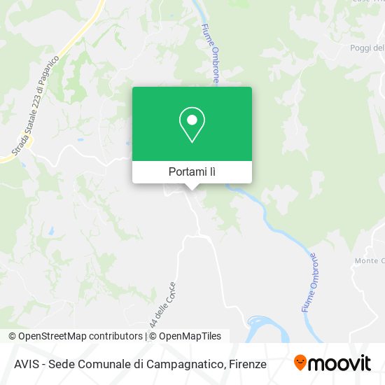 Mappa AVIS - Sede Comunale di Campagnatico