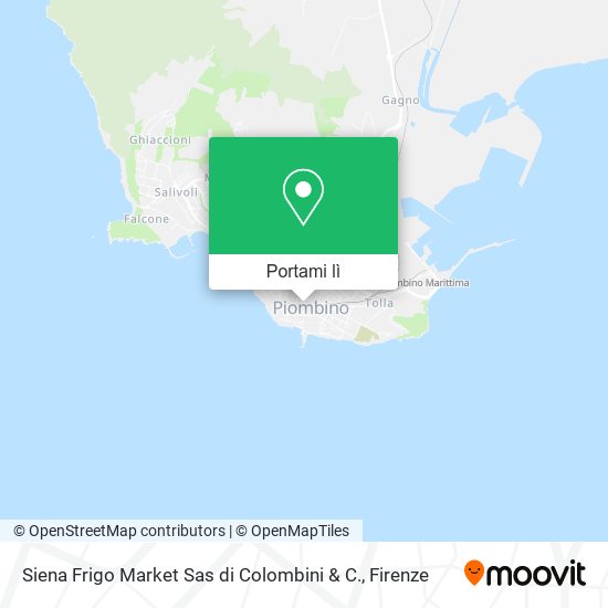 Mappa Siena Frigo Market Sas di Colombini & C.