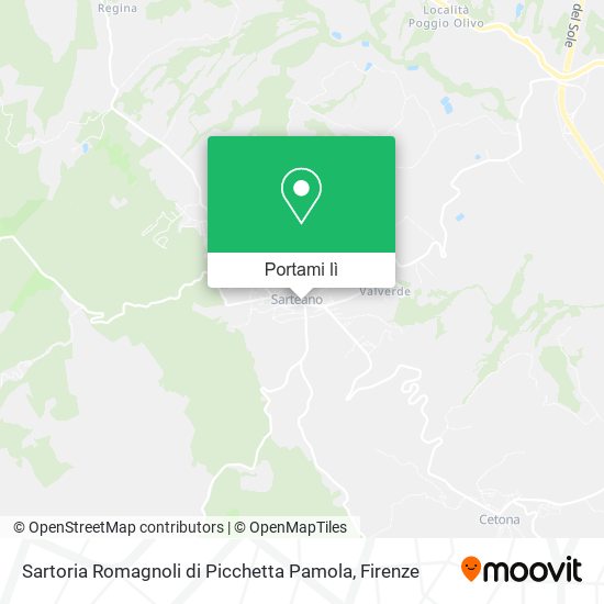 Mappa Sartoria Romagnoli di Picchetta Pamola