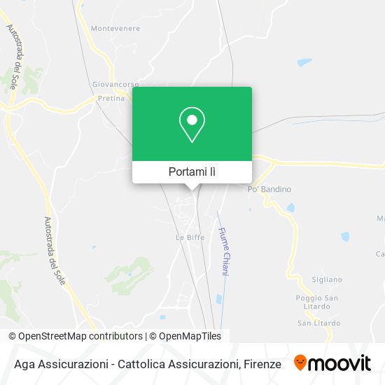 Mappa Aga Assicurazioni - Cattolica Assicurazioni