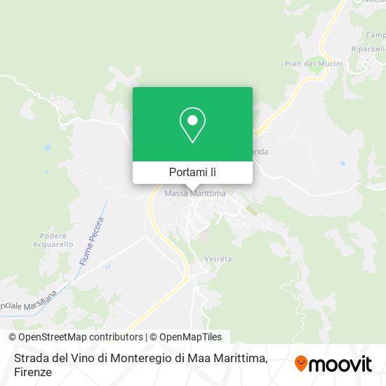 Mappa Strada del Vino di Monteregio di Maa Marittima