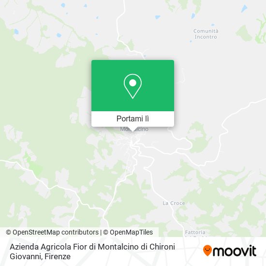 Mappa Azienda Agricola Fior di Montalcino di Chironi Giovanni