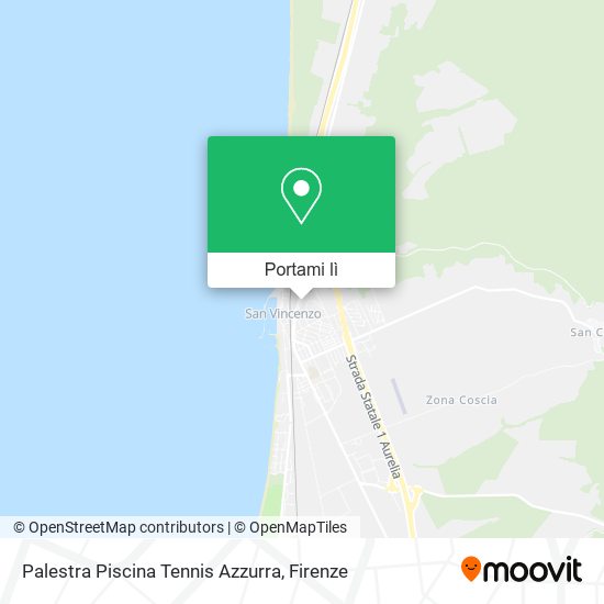 Mappa Palestra Piscina Tennis Azzurra