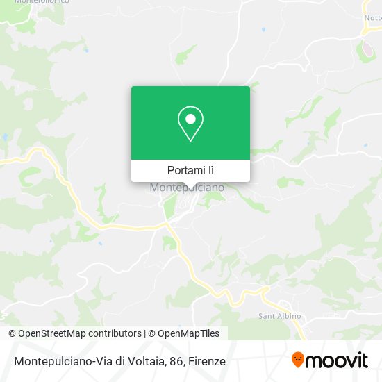 Mappa Montepulciano-Via di Voltaia, 86