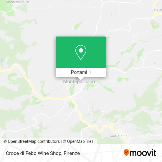 Mappa Croce di Febo Wine Shop