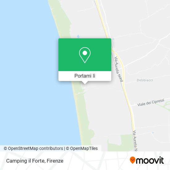 Mappa Camping il Forte