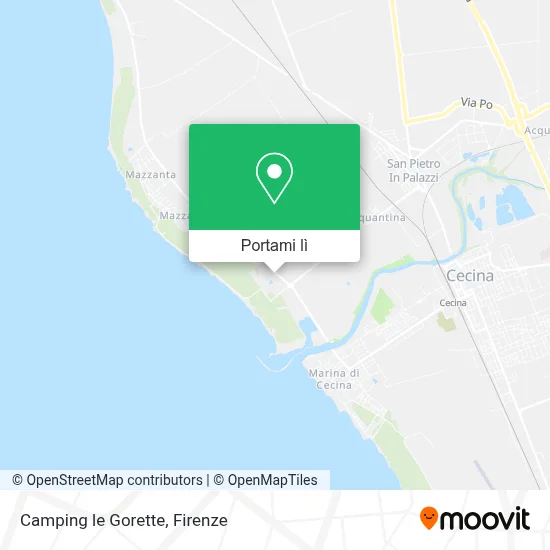 Mappa Camping le Gorette