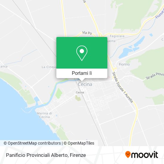 Mappa Panificio Provinciali Alberto